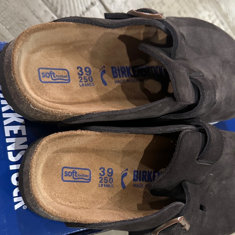 Birkenstock Dark Brown Slip-On Loafers - Picture 6 of 6